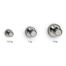 Cone magnets Ø 1.2 x 1.6 silver