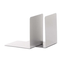 Knygų atramėlės 8,0 x 10,0 x 10,0 cm, sidabrinės