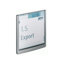 Door sign ClckSign 149x148.5, adhesive/screw-on, graphite