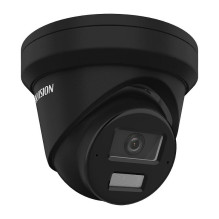 Hikvision DS-2CD2343G2-LI2U(2.8mm)(SCHWARZ) 4 MP Acusense Smart Hybrid Light Feste Turret Netzwerk Kamera