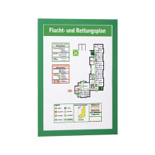 Duraframe A4 self-adhesive information frames, 2 pieces, green