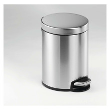 Stainless steel round pedal bin/cosmetic bin 5 Stainless steel round pedal bin/cosmetic bin 5