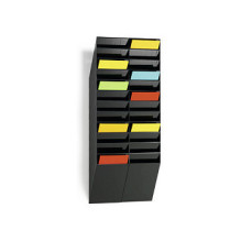 FLEXIBOXX Wandprospekthalter DIN A4 12-Fach schwarz FLEXIBOXX Wandprospekthalter DIN A4 12-Fach schwarz