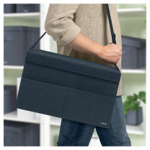 Dalijimasis stalu Tasche m. Deckel grau, 200x260x465 (BxHxT) Dalijimasis stalu Tasche m. Deckel grau, 200x260x465 (BxHxT)