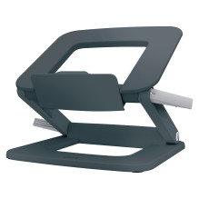 Ergo Laptopstnder dunkelgrau aus 80% recyceltem Kunststoff Ergo Laptopstnder dunkelgrau aus 80% recyceltem Kunststoff