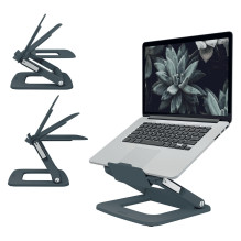 Ergo Laptopstnder dunkelgrau aus 80% recyceltem Kunststoff Ergo Laptopstnder dunkelgrau aus 80% recyceltem Kunststoff