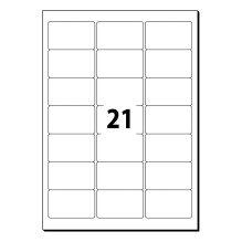 SIGEL Adresų etiketės LA320 baltos 63,5 x 38,1 mm SIGEL Adresų etiketės LA320 baltos 63,5 x 38,1 mm
