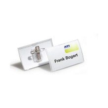 Name badge Click Fold with combination clip 40x75mm 25 pcs Name badge Click Fold with combination clip 40x75mm 25 pcs