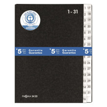 PAGNA Desk Organizer Classic 32 Compartments 1-31 Black PAGNA Desk Organizer Classic 32 Compartments 1-31 Black