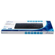 MediaRange Tastatur Multimedia Keyboard black 8 Sondertasten