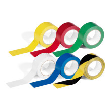 „Duraline Basic“ grindų žymėjimo juosta, 50 mm x 33 m, geltona, juoda „Duraline Basic“ grindų žymėjimo juosta, 50 mm x 33 m, geltona, juoda