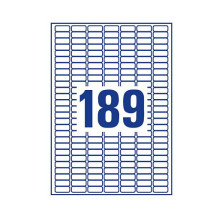 AVERY Zweckform Labels L7658-25 white 25.4 x 10.0 mm AVERY Zweckform Labels L7658-25 white 25.4 x 10.0 mm