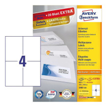 AVERY Zweckform Labels 3483-200 white 105.0 x 148.0 mm - 880 pieces AVERY Zweckform Labels 3483-200 white 105.0 x 148.0 mm - 880 pieces
