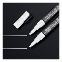 SIGEL Kreidinis žymeklis 1,0–2,0 mm, baltas