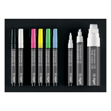 SIGEL Kreidinis žymeklis 1,0–2,0 mm, baltas