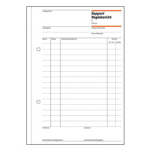 sigel Rapport / Regiebericht Formularbuch RP510 – 1 x 100 Blatt