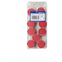 MAUL Industriemagnet rund 29mm 10 Stück rot