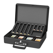 Large black cash box Large black cash box