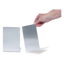 Silver bookends 12.0 x 12.0 x 17.5 cm - 2 pieces