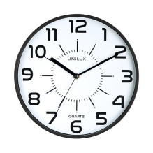 UNiLUX Wall Clock Pop Ø 30 cm black