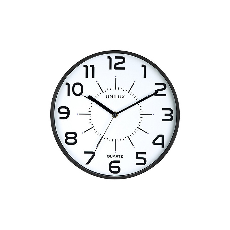 UNiLUX Wall Clock Pop Ø 30 cm black
