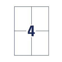 AVERY Zweckform Etiketten 6601 weiß 105,0 x 148,0 mm AVERY Zweckform Etiketten 6601 weiß 105,0 x 148,0 mm