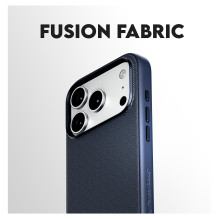 CARE by PanzerGlass Fusion Fabric Case Blau m. MagSafe iPhone 17 Pro Max