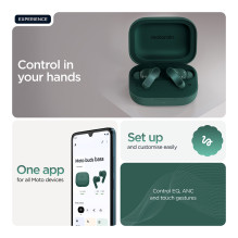 Motorola moto buds Bass Posy Green (grn, ANC, Hi-Res Audio) Motorola moto buds Bass Posy Green (grn, ANC, Hi-Res Audio)