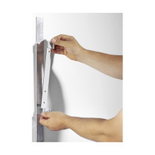 SichttafelwandhalterVarioMagnetWall 5 Sichtt. schw