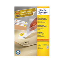 AVERY Zweckform Etiketten L4732REV-100 weiß 35,6 x 16,9 mm AVERY Zweckform Etiketten L4732REV-100 weiß 35,6 x 16,9 mm
