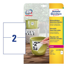 AVERY Zweckform wetterfeste Folienetiketten 210,0 x 148,0 mm AVERY Zweckform wetterfeste Folienetiketten 210,0 x 148,0 mm