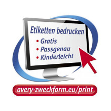 AVERY Zweckform Etiketten 3424-200 weiß 105,0 x 48,0 mm