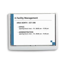 Door sign 21.0 x 14.85 cm white Door sign 21.0 x 14.85 cm white