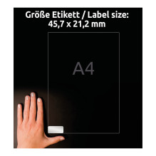 AVERY Zweckform Typenschildetiketten 45,7 x 21,2 mm AVERY Zweckform Typenschildetiketten 45,7 x 21,2 mm