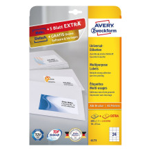 AVERY Zweckform Etiketten 6173 weiß 70,0 x 37,0 mm AVERY Zweckform Etiketten 6173 weiß 70,0 x 37,0 mm