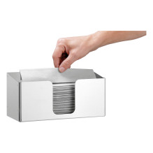 Bartscher Paper towel dispenser ILZF20 850057 silver chrome-nickel steel brushed, 1 pc. Bartscher Paper towel dispenser ILZF20 850057 silver chrome-nickel steel brushed, 1 pc.