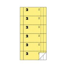 AVERY Zweckform Wertmarken-Block 832 01-300, gelb, 1 St.