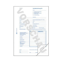 AVERY Zweckform Darbo užmokesčio apskaita asmenims, dirbantiems nežymiai / trumpą laiką. 506 formų knyga, 1 vnt.