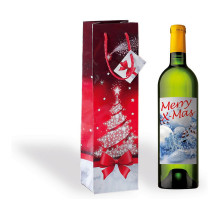 SIGEL Dovanų maišeliai buteliams „Sparkling Tree“ raudona / balta 10,0 x 35,0 cm, 5 vnt. SIGEL Dovanų maišeliai buteliams „Sparkling Tree“ raudona / balta 10,0 x 35,0 cm, 5 vnt.