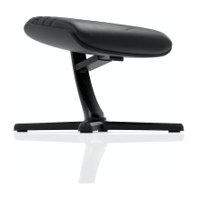 noblechairs kojų atramėlė 2 - natūralios odos juoda noblechairs kojų atramėlė 2 - natūralios odos juoda