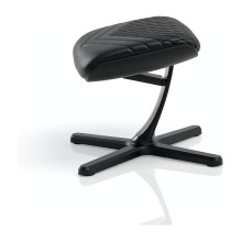 noblechairs kojų atramėlė 2 - natūralios odos juoda noblechairs kojų atramėlė 2 - natūralios odos juoda