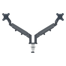 LEITZ Dual Monitor Mount, Dark Grey