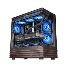 120mm Thermaltake SWAFAN 120 EX INFINITY Wood Edition 3Pack ventiliatorius