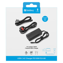 USB-C AC įkroviklis PD100W ES ir JK USB-C AC įkroviklis PD100W ES ir JK