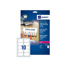 AVERY Zweckform Visitenkarten C32026-10 satiniert weiß 270 g / qm, 100 St. AVERY Zweckform Visitenkarten C32026-10 satiniert weiß 270 g / qm, 100 St.