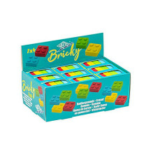 WEDO Trintuko formos kaladėlė „Bricky“, 4 spalvų, su dėžute rūšiavimui 18STK WEDO Trintuko formos kaladėlė „Bricky“, 4 spalvų, su dėžute rūšiavimui 18STK