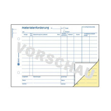 AVERY Zweckform Materialanforderung Formularbuch 1110, 1 St.