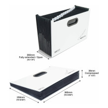 RAPESCO® Expanding File DIN A4 Extra Wide 13-Pocket White RAPESCO® Expanding File DIN A4 Extra Wide 13-Pocket White