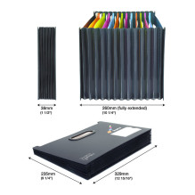 RAPESCO® Expanding File DIN A4 13-Pocket Black RAPESCO® Expanding File DIN A4 13-Pocket Black