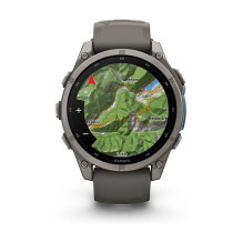 Garmin fenix 9 47mm Kieselgrau / Titan Silikon Armband Garmin fenix 9 47mm Kieselgrau / Titan Silikon Armband